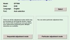 Программы Epson Adjustment Program для сброса памперсов